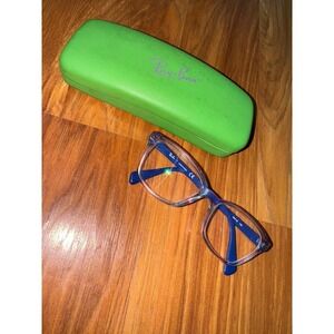 Ray Ban Kids Eyeglasses Blue Pink Rainbow Clear Lens Frames RB1579‎ 48-16